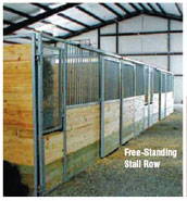 Free Standing Stall Row