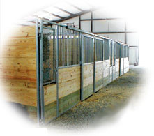 Free-standing Stall Row